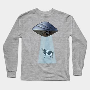 UFO and a cow Long Sleeve T-Shirt